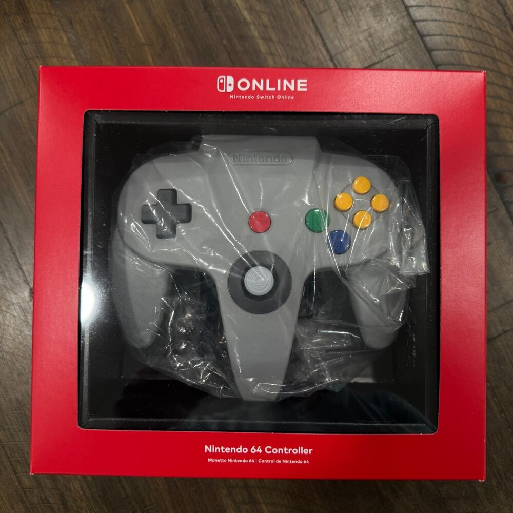Official Nintendo Switch Online N64 Wireless Controller HAC-043 Gray Brand New
